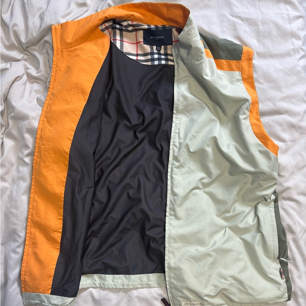 Burberry Men's Orange and Gray vest